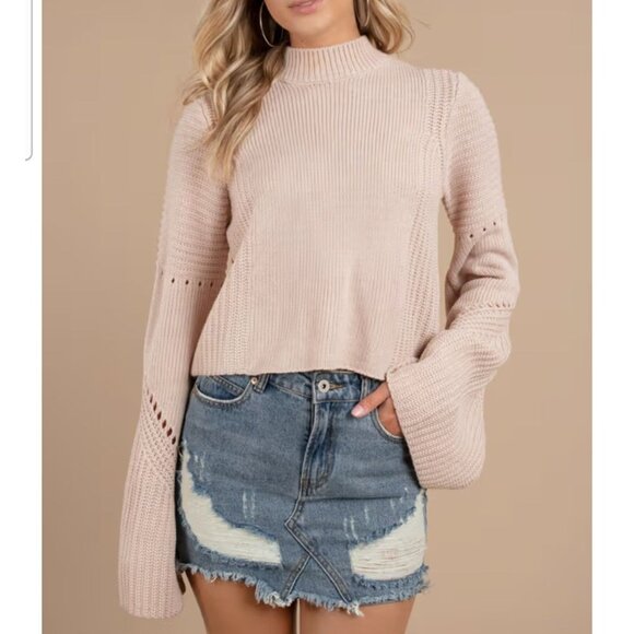 NWT Tobi Flared Sleeve Grey Sweater Large - Picture 7 of 8